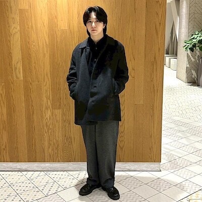 紳士 カシミヤ混ショートステンカラーコート | 無印良品